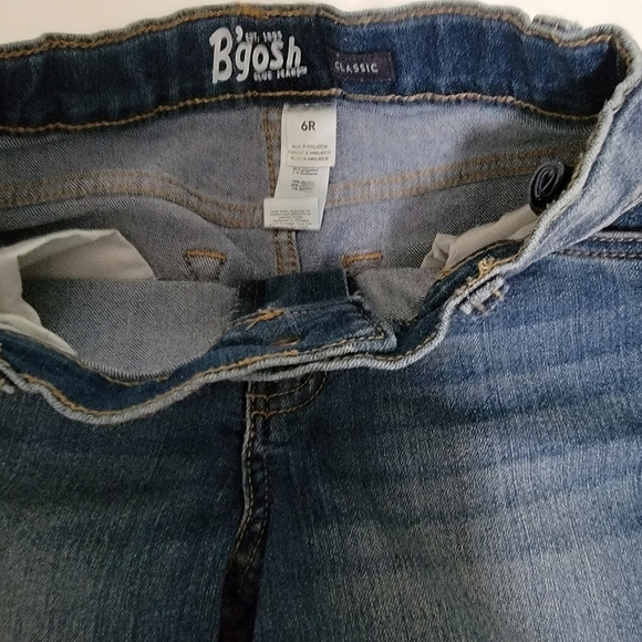 OshKosh jeans, big boys size 6R, stone washed blue, adj waist. - Picture 2 of 3